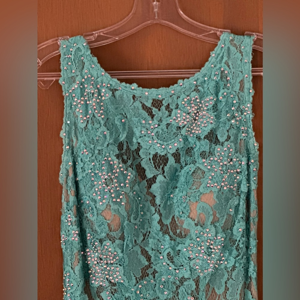 Jovani aqua gown (size 2)
